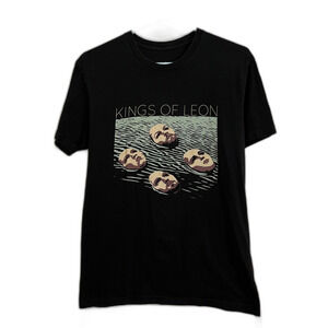 KINGS OF LEON Black WALLS Rock Band Tour T Shirt Tee Top Mens Size Small